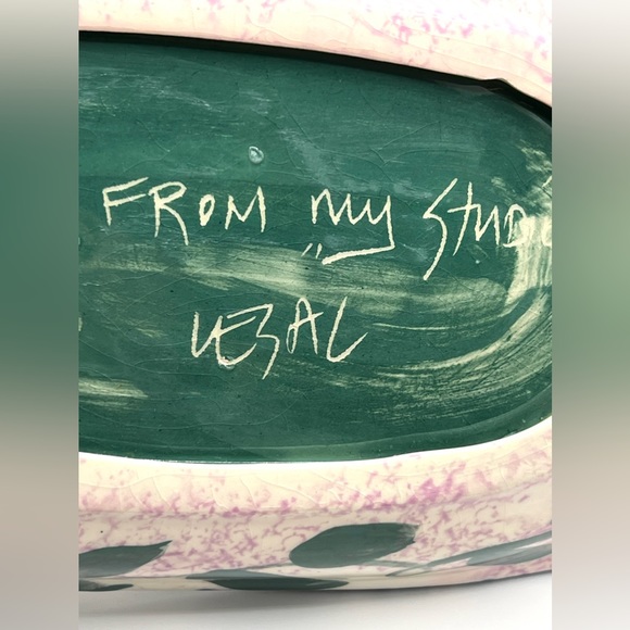 Lesal Ceramics Lisa Lindberg Van Northwick Studio Art Pottery Farm Animals Tray - Picture 8 of 11